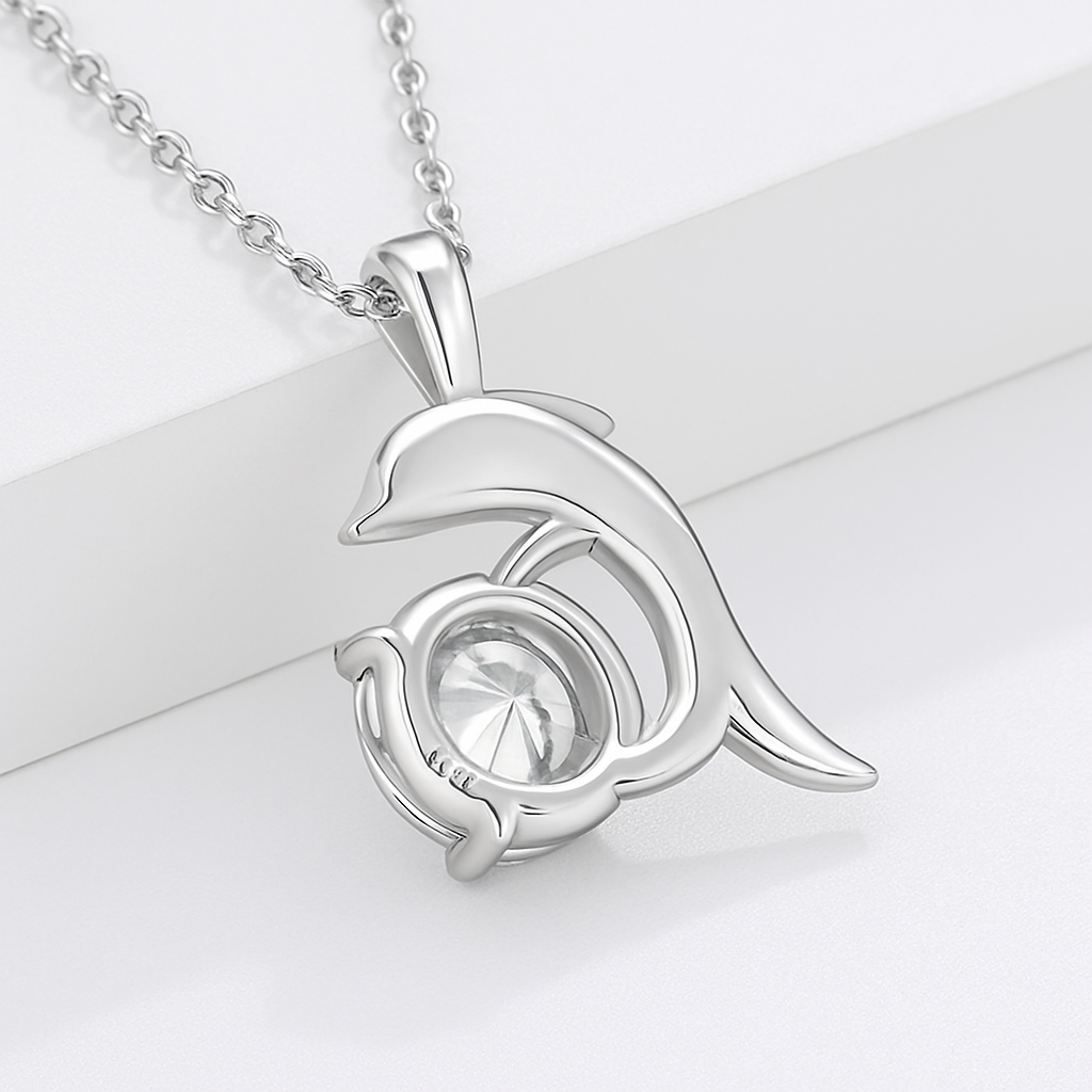 Super White Lab-Created Diamond Necklace
