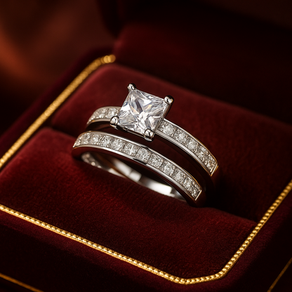 925 Sterling Silver Twin Zircon Rings – Elegance Multiplied
