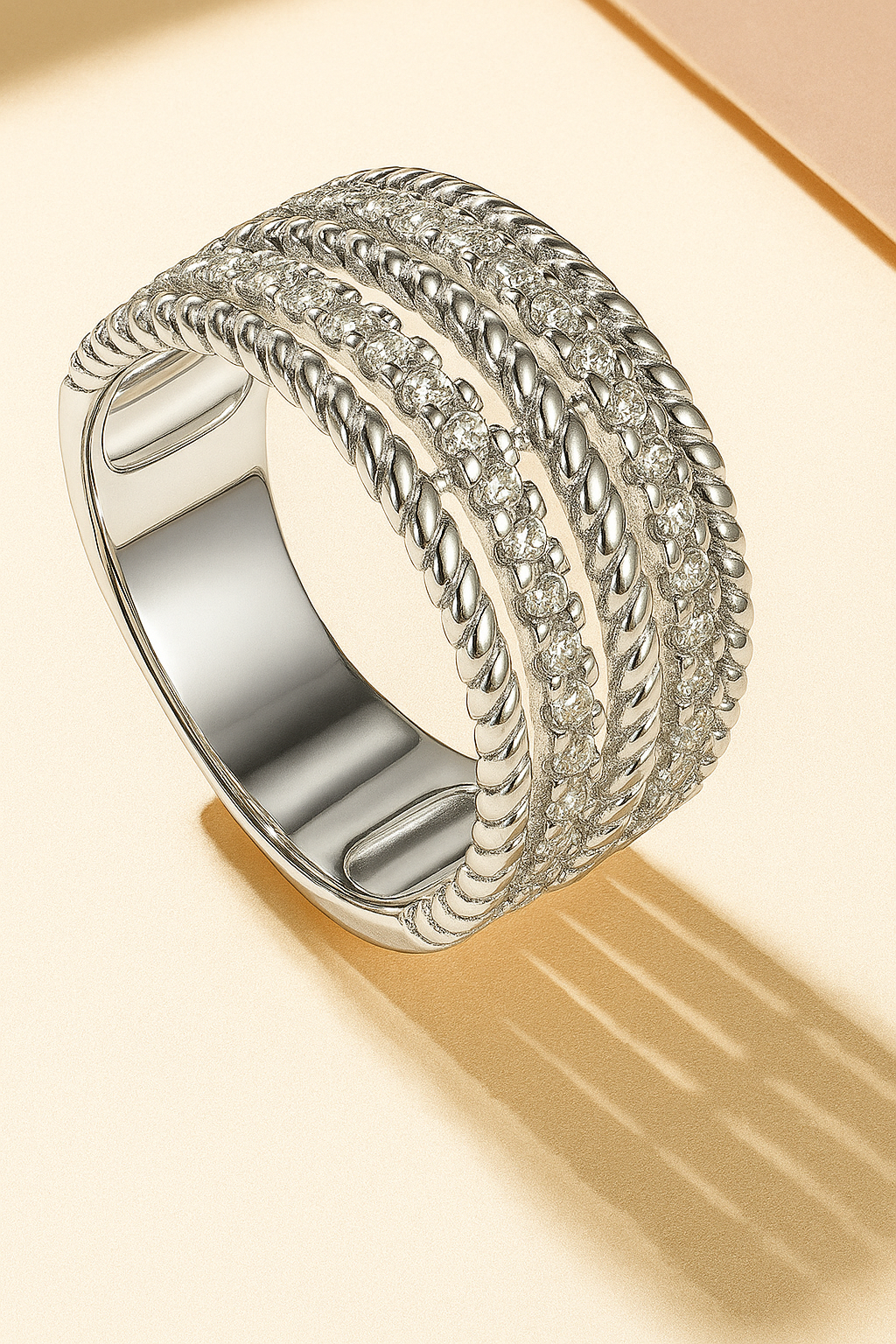 Twist of Love – Lab Diamond Ring