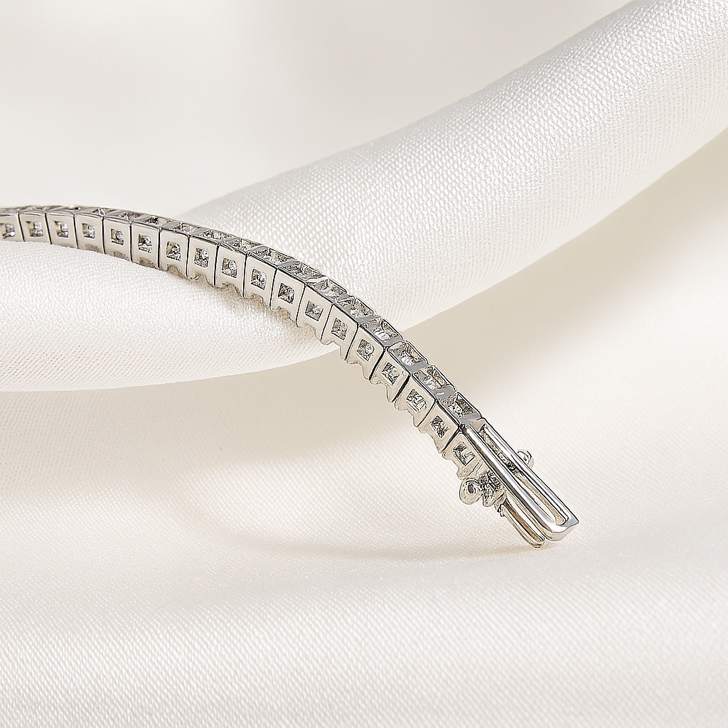 Smyoue D Moissanite Tennis Bracelet