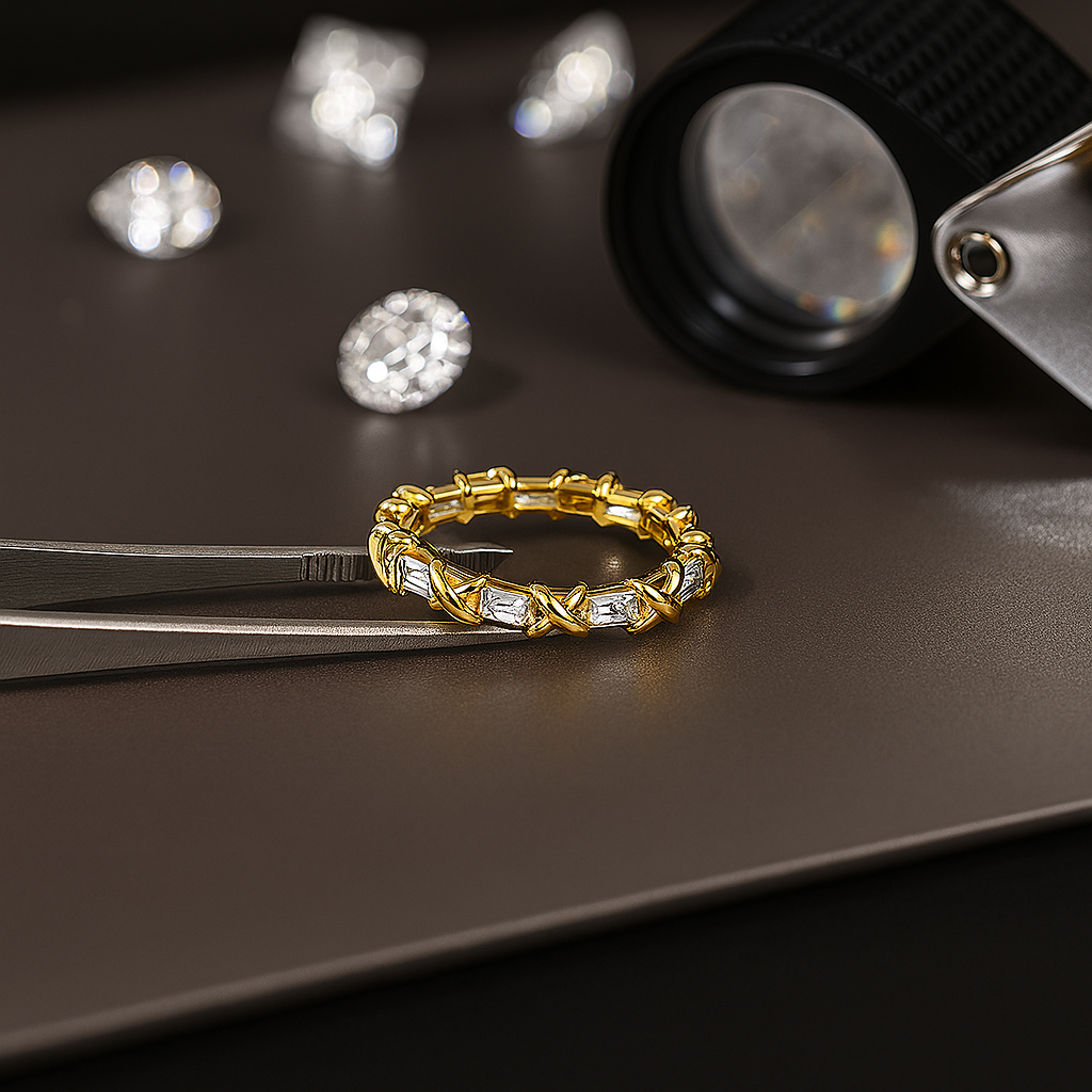 MINTYBOX 1.04ct Crossover Lab Diamond Ring – Premium White Gold