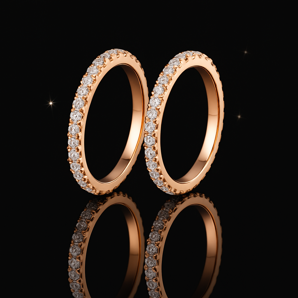 0.27CT Diamond Ring 18K Gold Plated – Elegant & Feminine