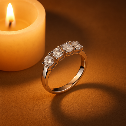 Elegant 1.5CT Moissanite Ring – VVS D Color by JoyceJelly