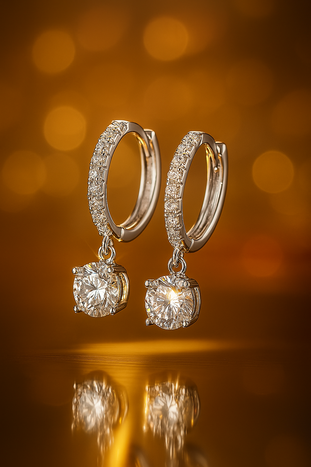 Moissanite or Zircon Drops – Smyoue – D Color – Wedding Jewelry