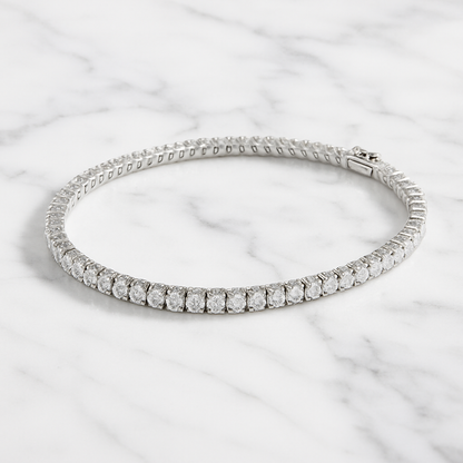 Smyoue D Moissanite Tennis Bracelet