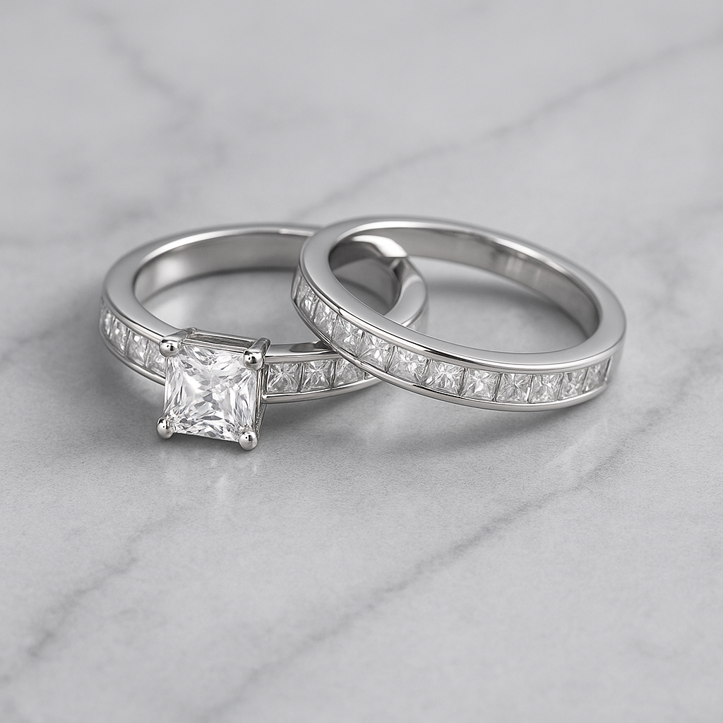 925 Sterling Silver Twin Zircon Rings – Elegance Multiplied
