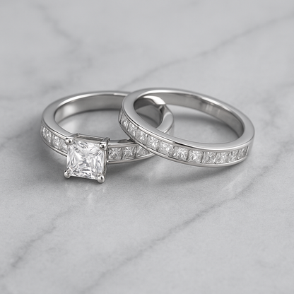 925 Sterling Silver Twin Zircon Rings – Elegance Multiplied