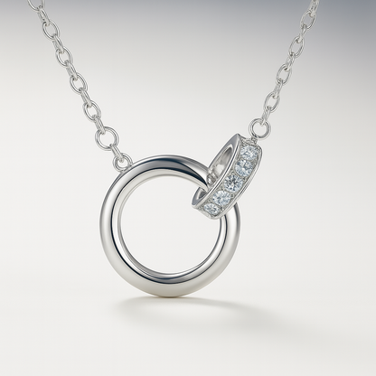 Mobius Sparkle – S925 Zircon Clavicle Necklace