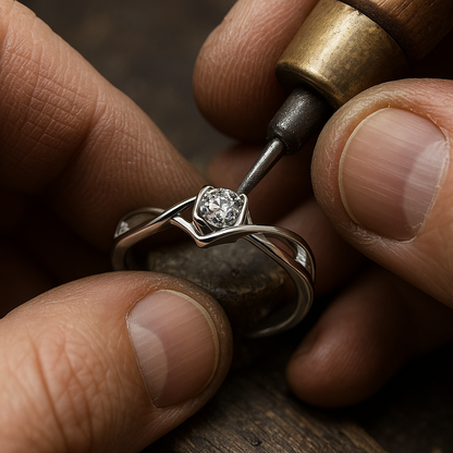 GlowHeart – Classic Engagement Ring for Women