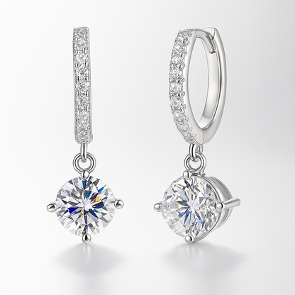Moissanite or Zircon Drops – Smyoue – D Color – Wedding Jewelry