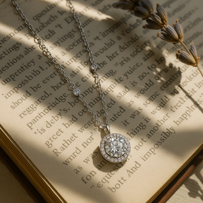 FEOBUR Moissanite Necklace | 1–3CT Certified Sparkle