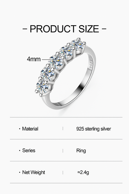 Elegant 1.5CT Moissanite Ring – VVS D Color by JoyceJelly