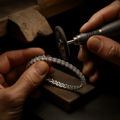 Elegant Moissanite 925 Silver Bracelet – Wedding & Party Jewelry