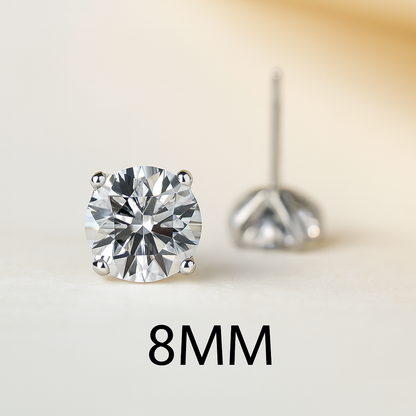 Eterna Light – Elegant Lab Diamond Studs in Sterling Silver