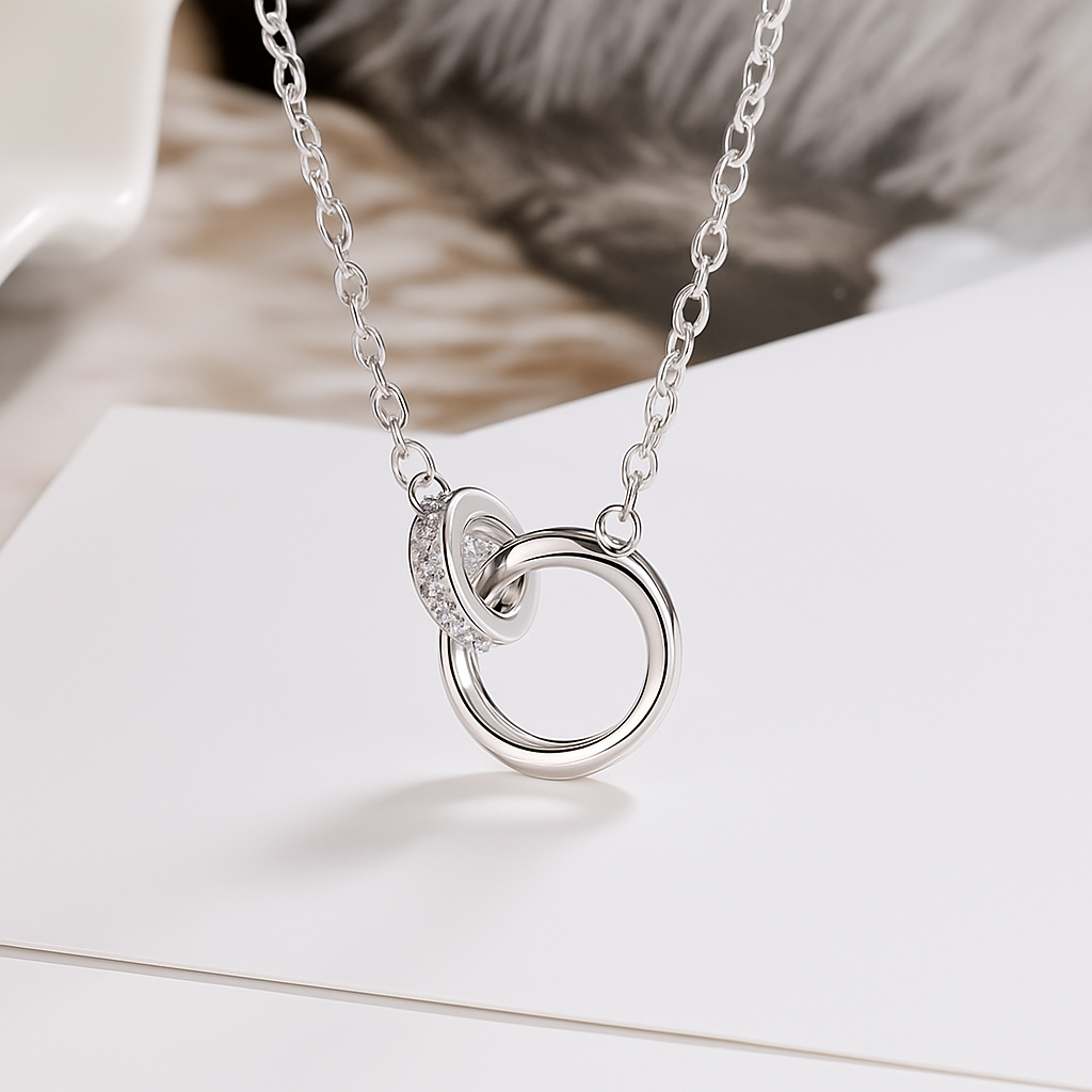 Mobius Sparkle – S925 Zircon Clavicle Necklace