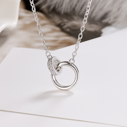 Mobius Sparkle – S925 Zircon Clavicle Necklace