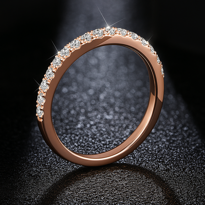 0.27CT Diamond Ring 18K Gold Plated – Elegant & Feminine