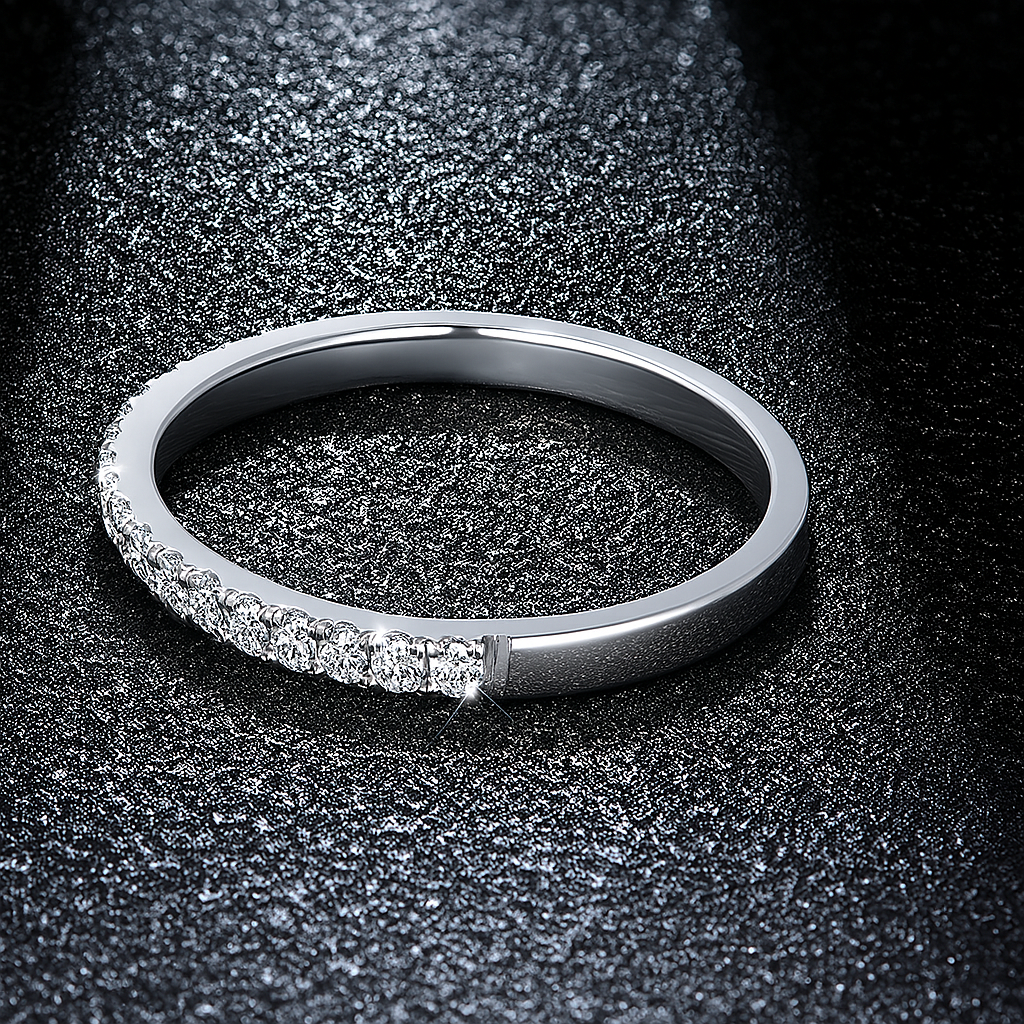 0.27CT Diamond Ring 18K Gold Plated – Elegant & Feminine