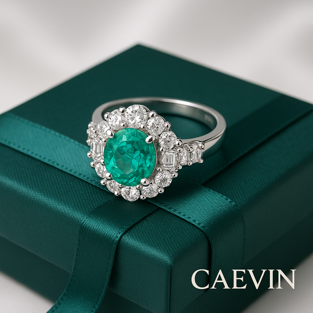 Luxe Paraiba Crystal Band – 925 Silver