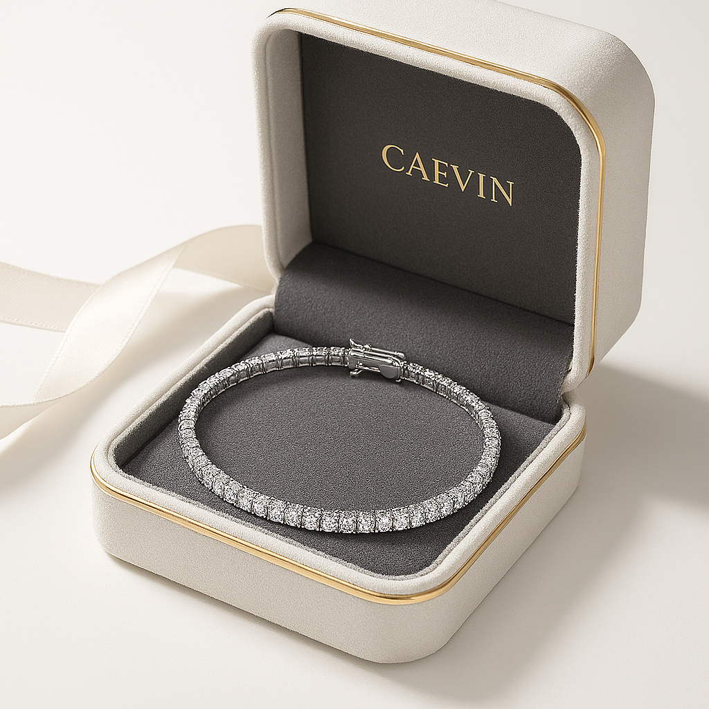 Smyoue D Moissanite Tennis Bracelet