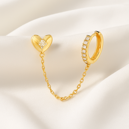 Love Eye Zircon Stud – White Gold – Unique Wedding Jewelry
