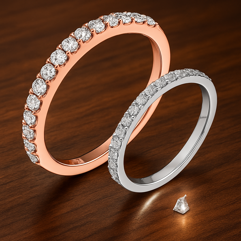 0.27CT Diamond Ring 18K Gold Plated – Elegant & Feminine