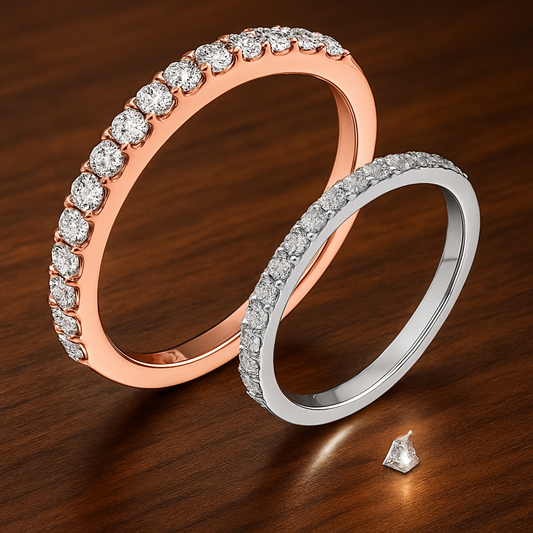 0.27CT Diamond Ring 18K Gold Plated – Elegant & Feminine