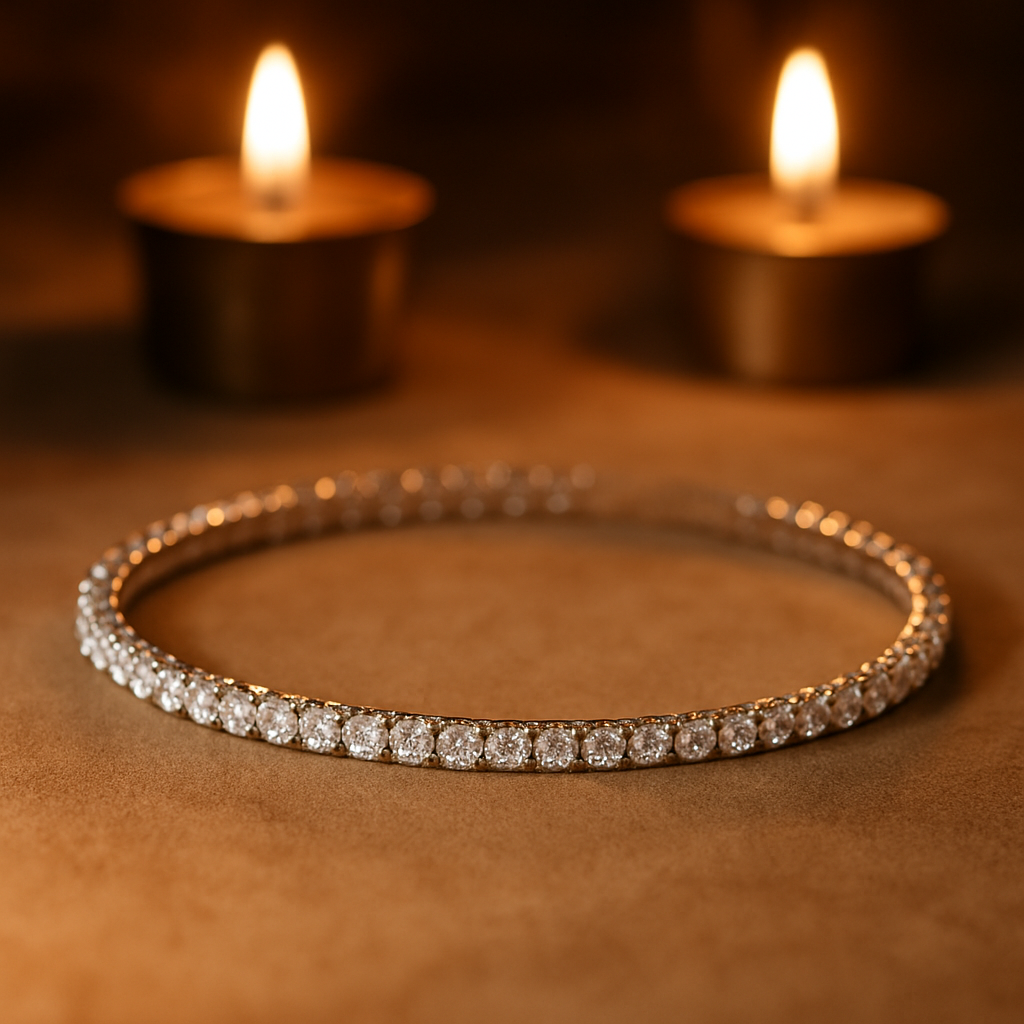 Smyoue D Moissanite Tennis Bracelet
