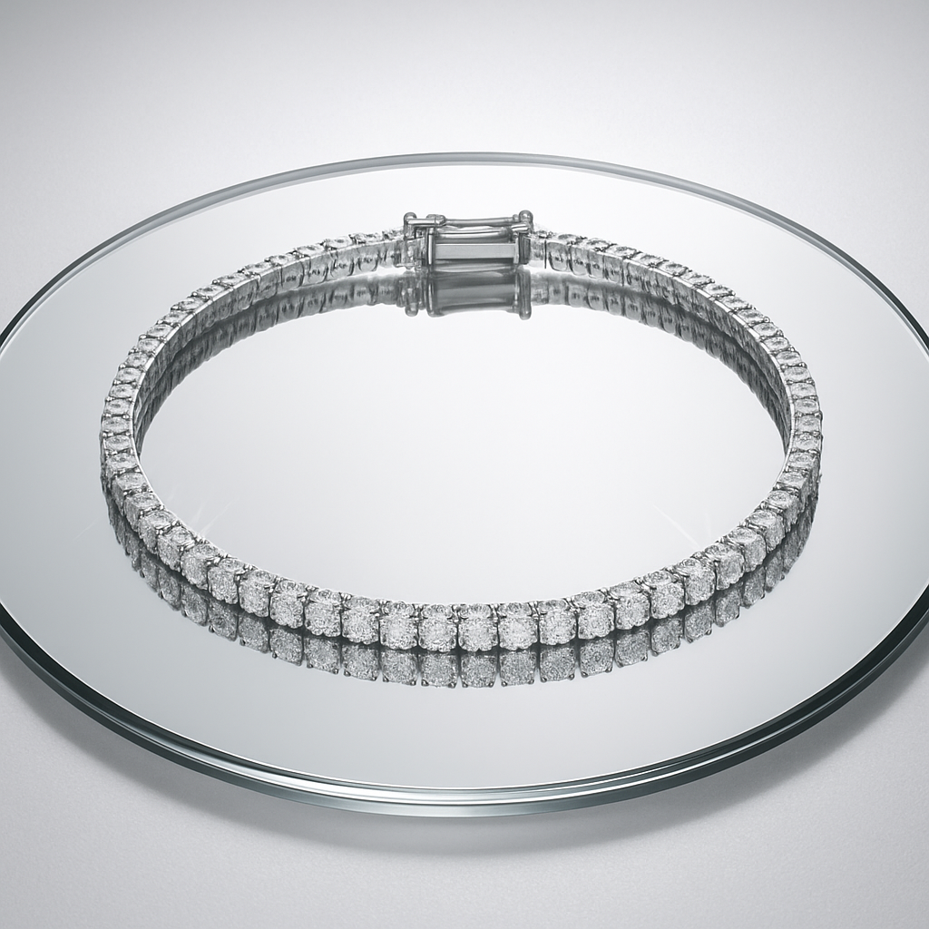 Smyoue D Moissanite Tennis Bracelet