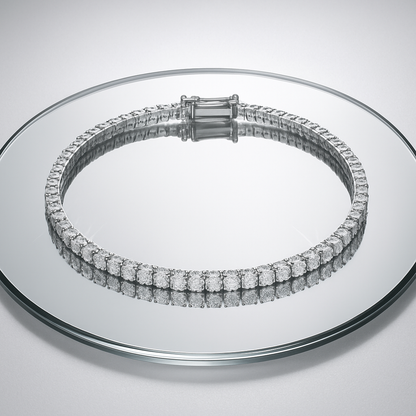 Smyoue D Moissanite Tennis Bracelet