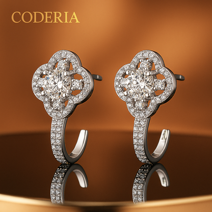Moissanite Stud Earrings – 0.5CT D/VVS1 – GRA – White Gold