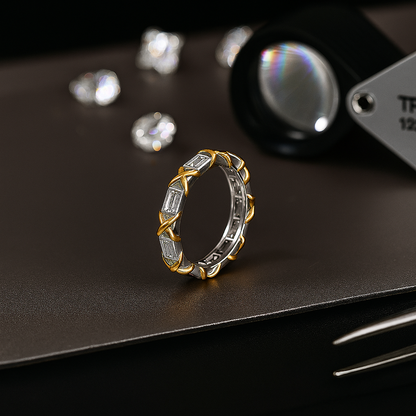 MINTYBOX 1.04ct Crossover Lab Diamond Ring – Premium White Gold