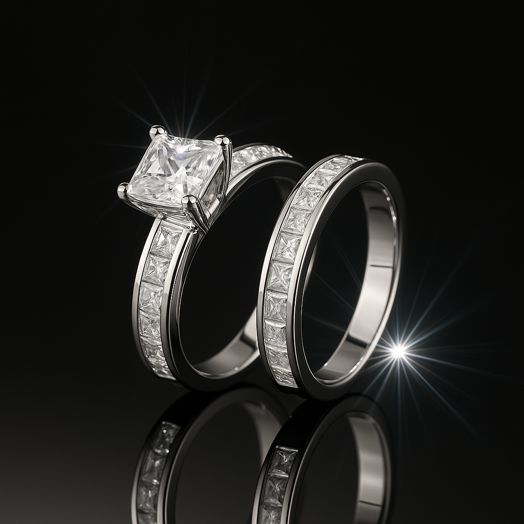 925 Sterling Silver Twin Zircon Rings – Elegance Multiplied