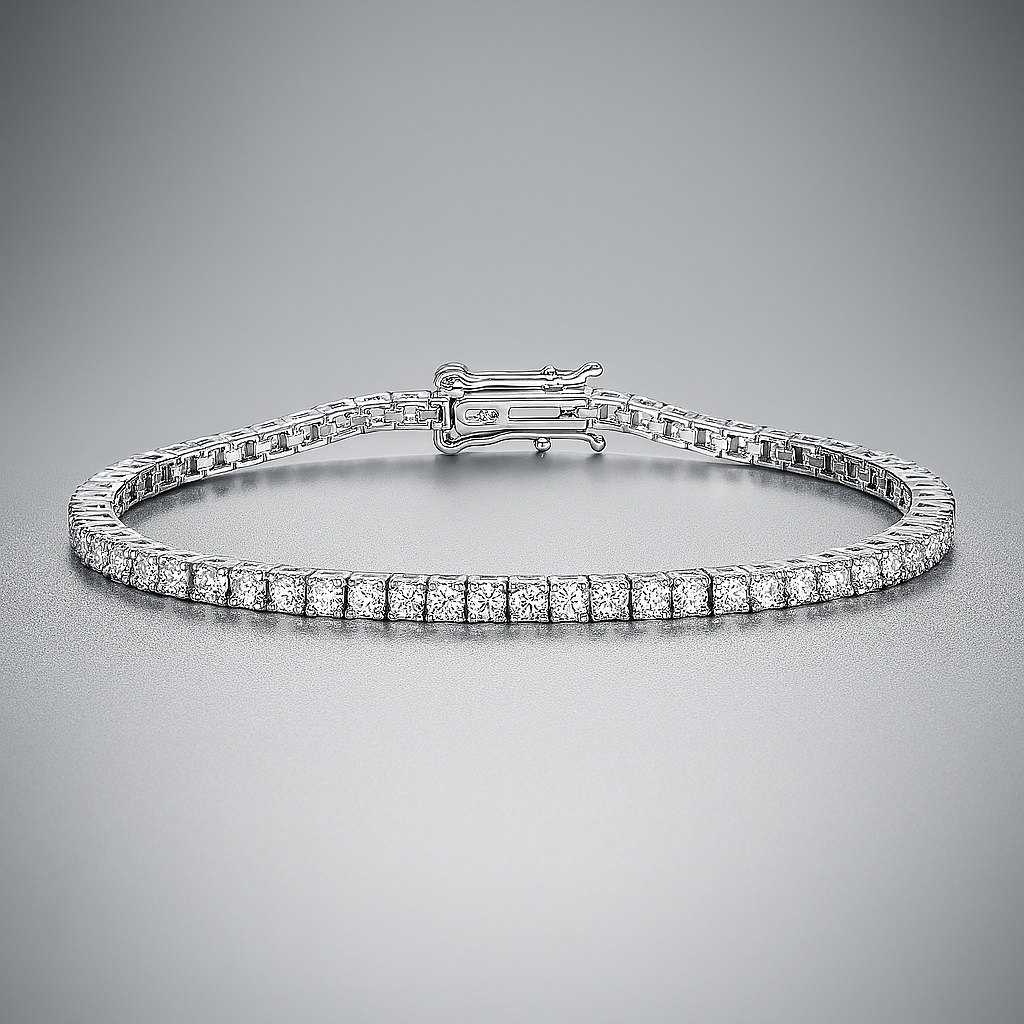 Smyoue D Moissanite Tennis Bracelet
