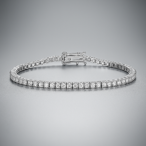 Smyoue D Moissanite Tennis Bracelet