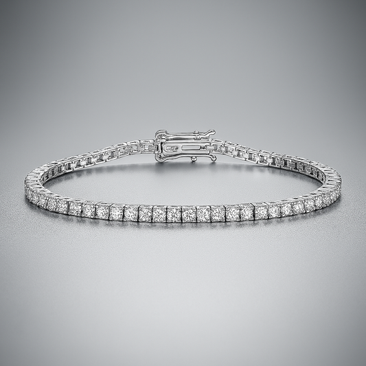 Smyoue D Moissanite Tennis Bracelet