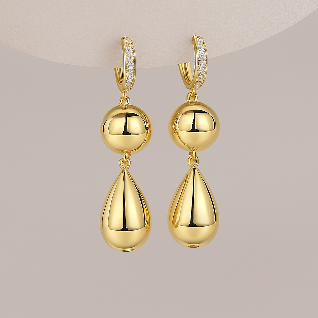 White Gold Moissanite Earrings – Round & Refined – Holiday Jewelry
