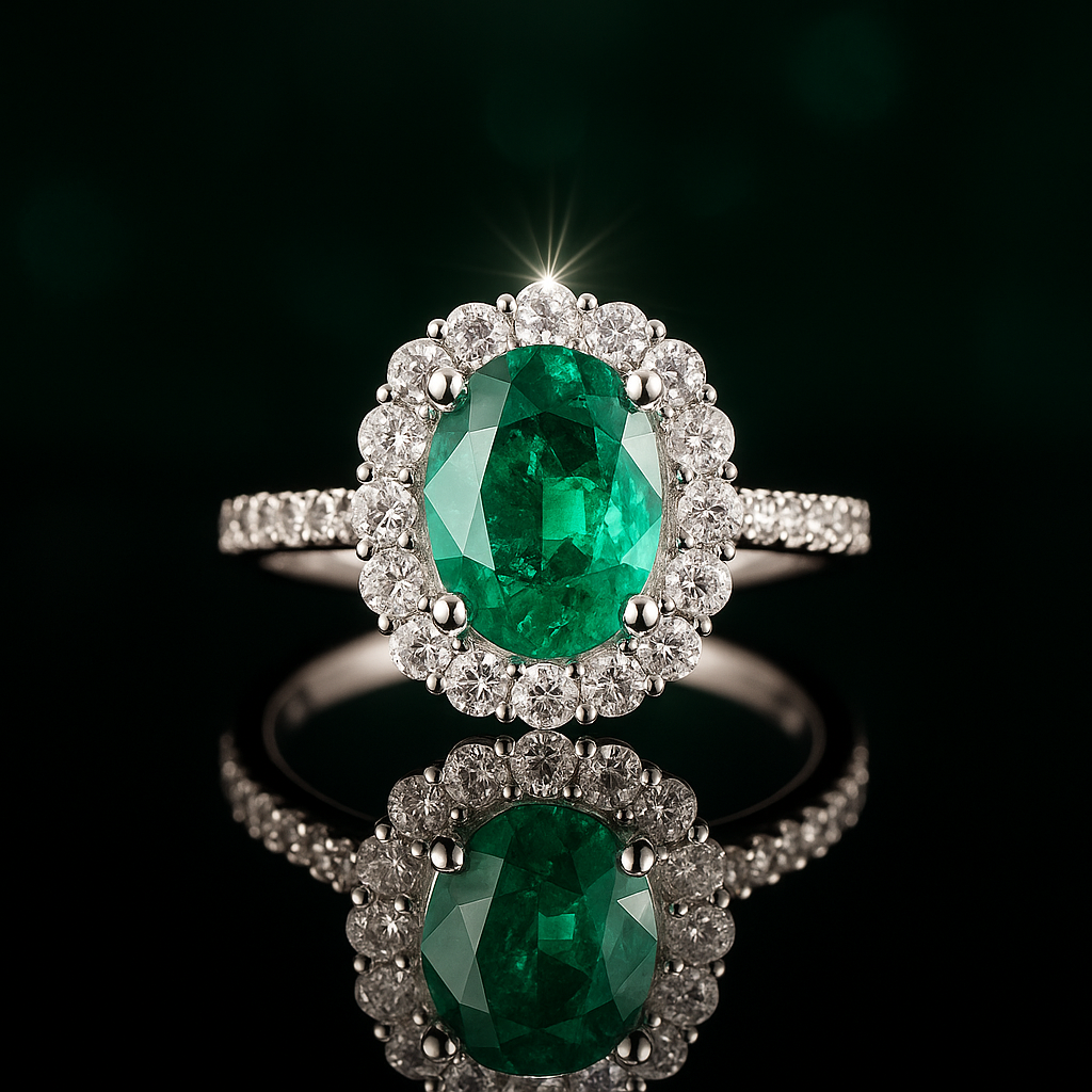 Luxe Paraiba Crystal Band – 925 Silver