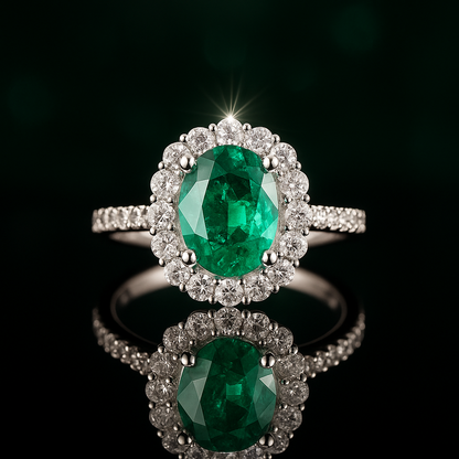 Luxe Paraiba Crystal Band – 925 Silver