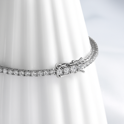 Smyoue D Moissanite Tennis Bracelet