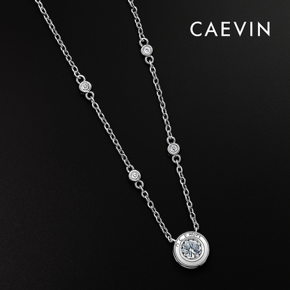 FEOBUR Moissanite Necklace | 1–3CT Certified Sparkle