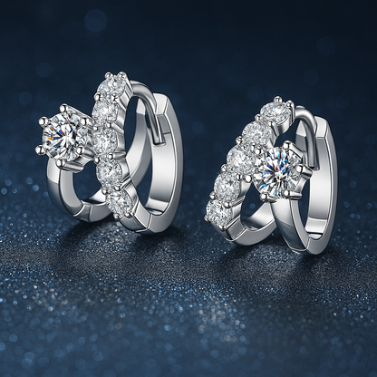 Smyoue 0.3CT Moissanite Studs – White Gold – Bridal Jewelry