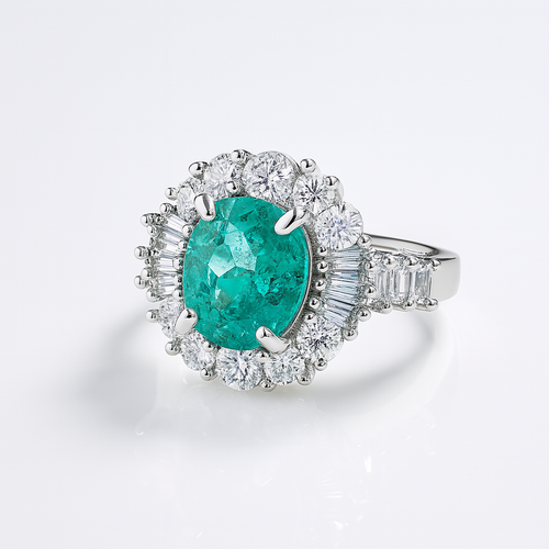 Luxe Paraiba Crystal Band – 925 Silver