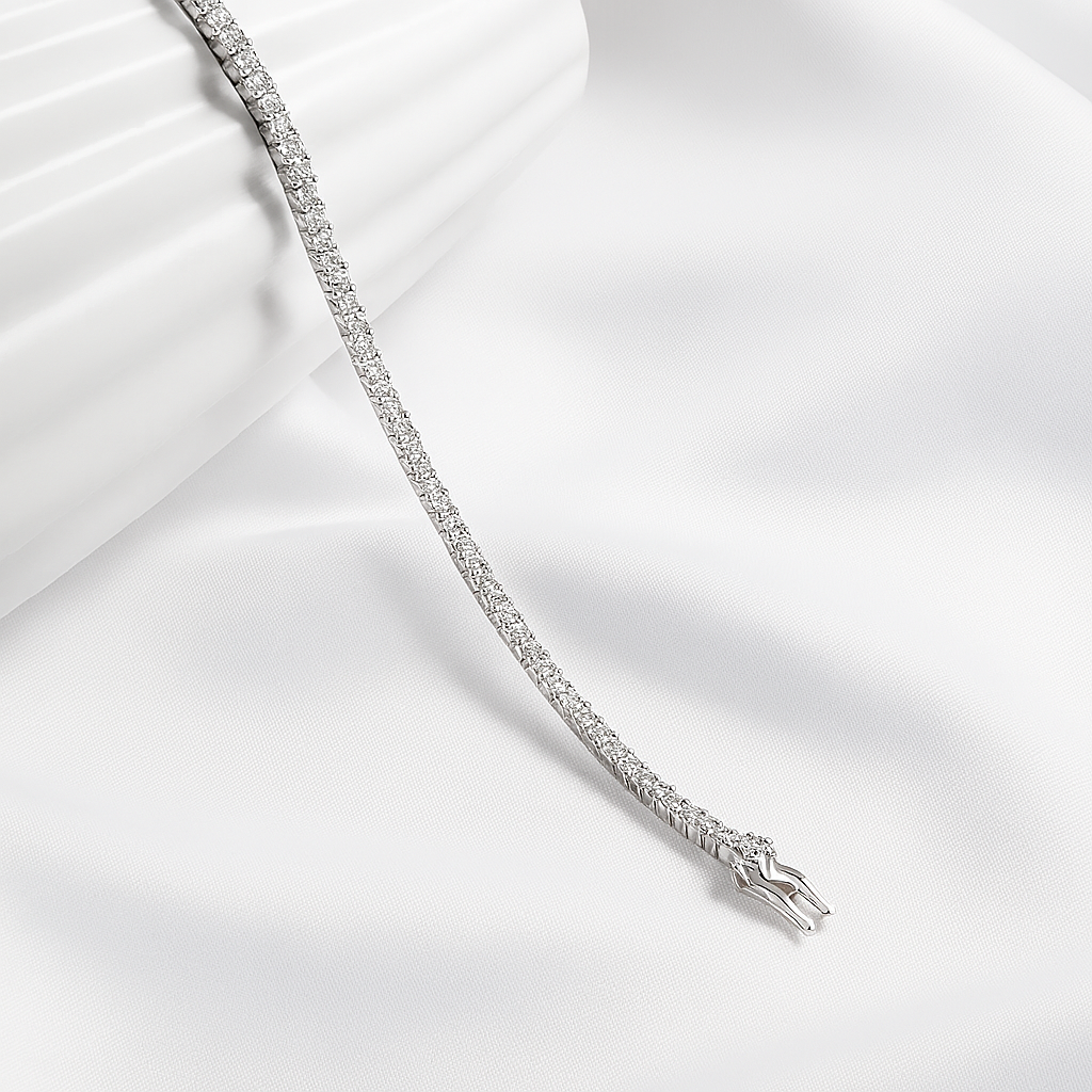 Smyoue D Moissanite Tennis Bracelet