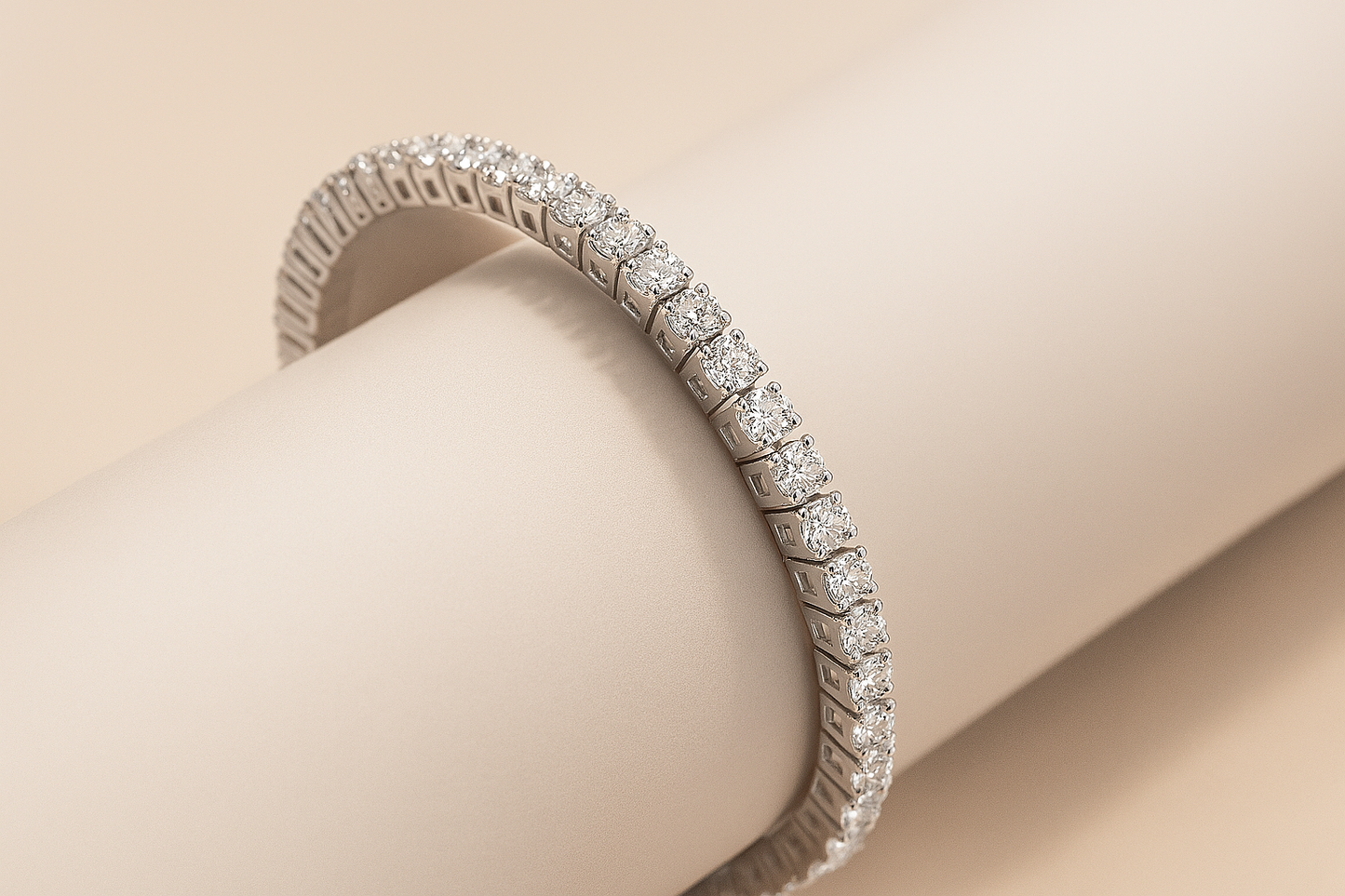 Smyoue D Moissanite Tennis Bracelet