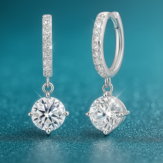Moissanite or Zircon Drops – Smyoue – D Color – Wedding Jewelry