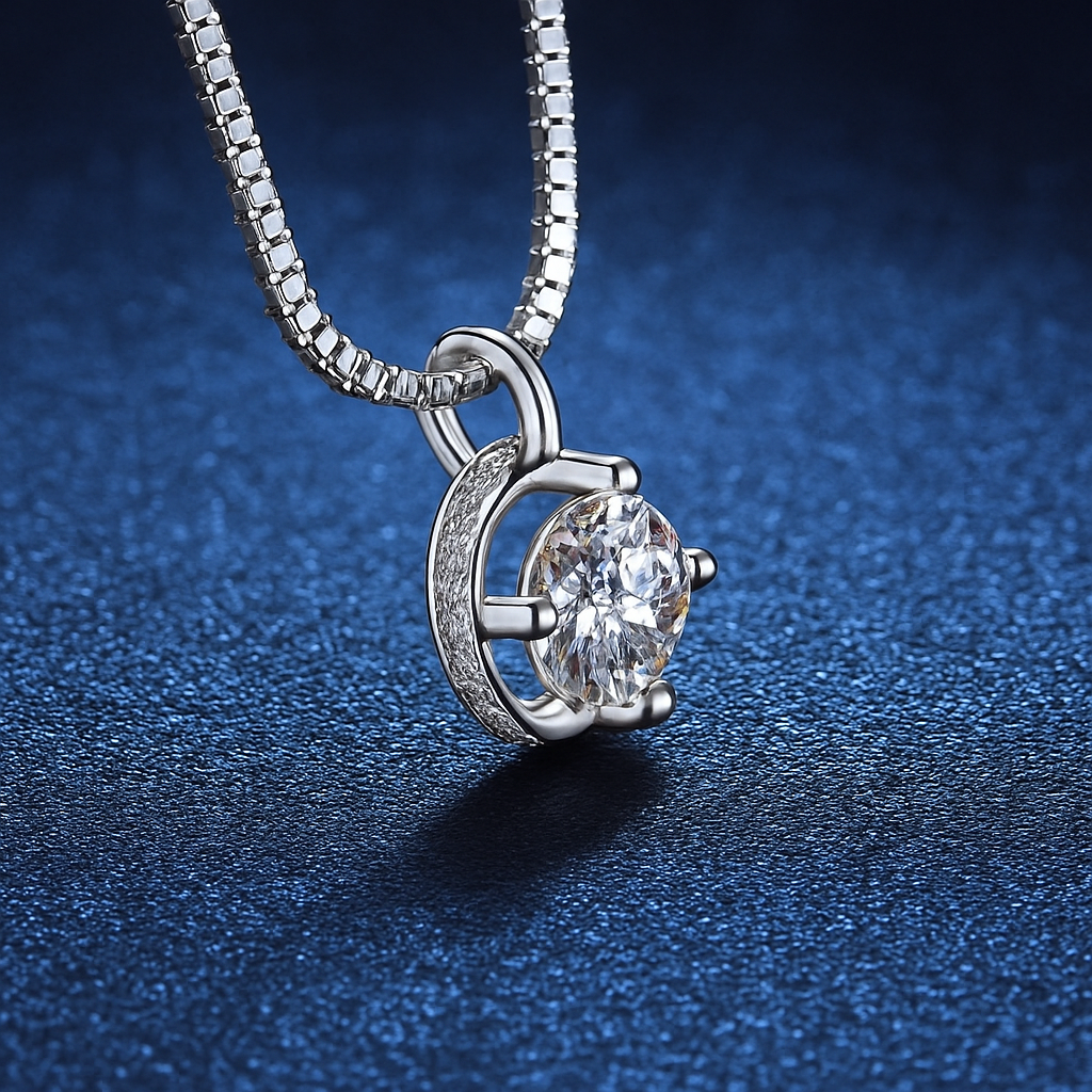 2ct Moissanite Necklace | 925 Silver by NeeTim