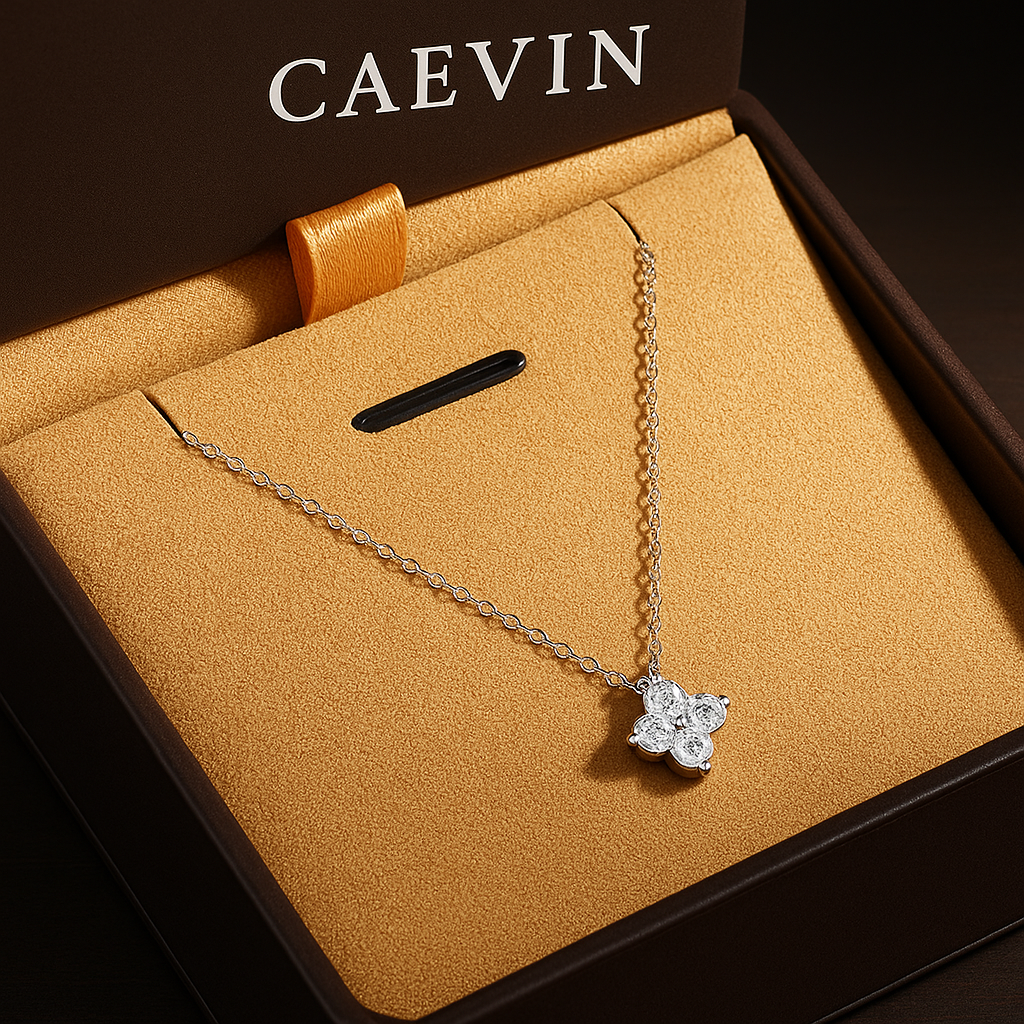 Moissanite Dainty Necklace 0.4ct GRA S925 Silver