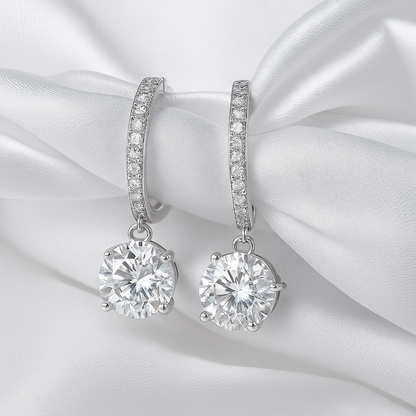 Moissanite or Zircon Drops – Smyoue – D Color – Wedding Jewelry
