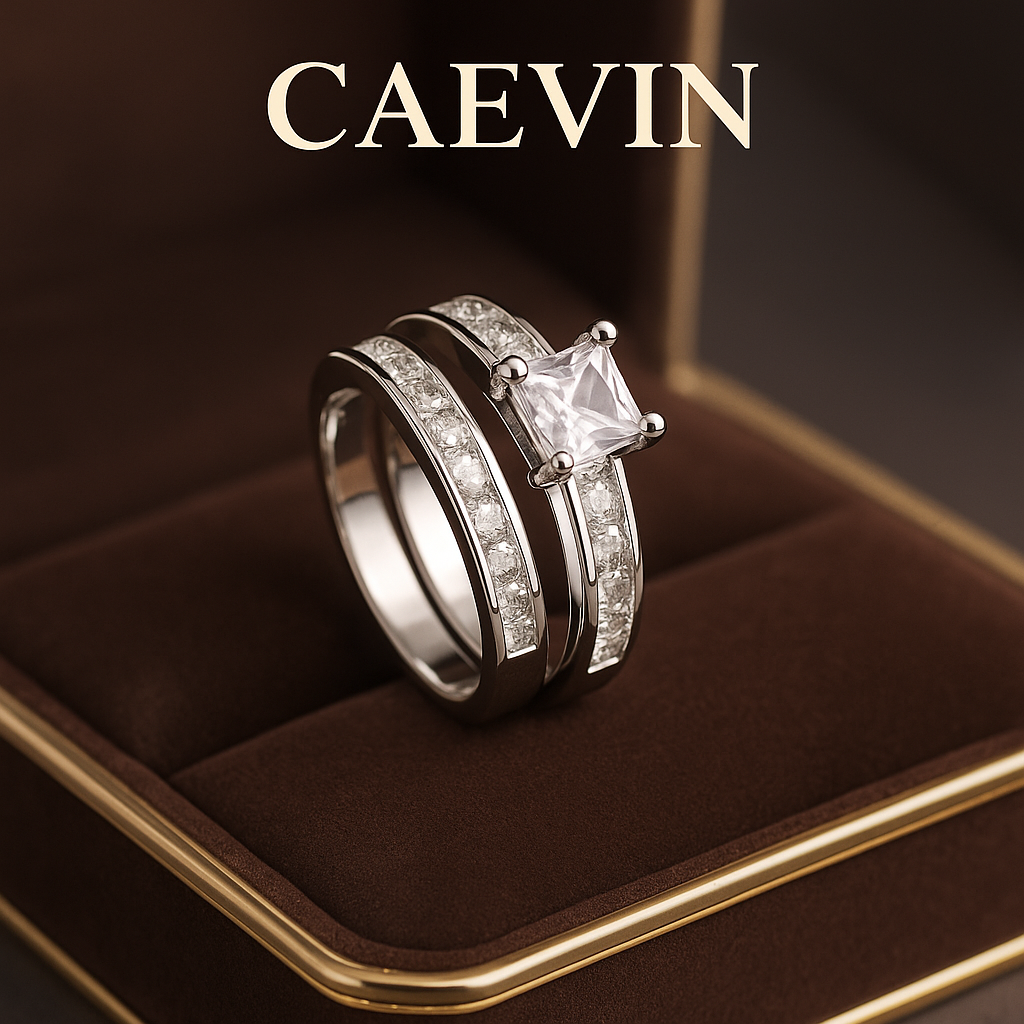 925 Sterling Silver Twin Zircon Rings – Elegance Multiplied